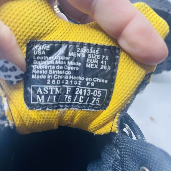 BRAHMA KANE Mens 7.5 Leather Hiking Trail Work Boots Waterproof Steel Toe ASTM - Picture 7 of 9